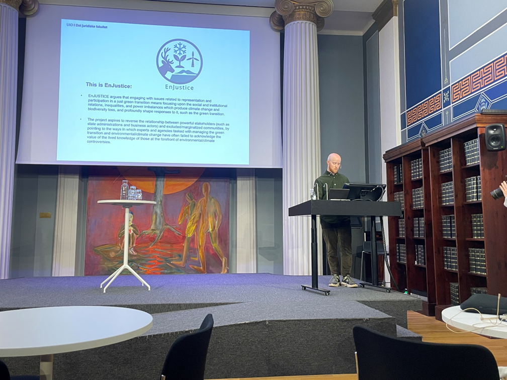 The EnJustice Norwegian team participates at the Sami Rights symposium at the Faculty of Law at the University of Oslo. Samerettssymposiet 2025 - Institutt for kriminologi og rettssosiologi (IKRS)